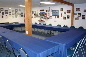 Accommodates 25-30 people.