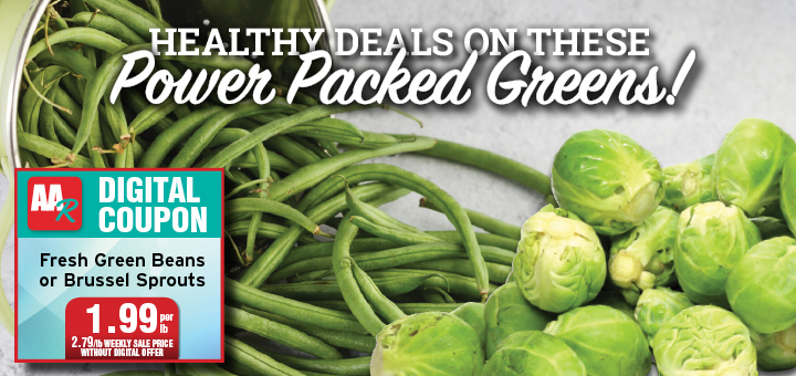 green beans and sprouts with coupon