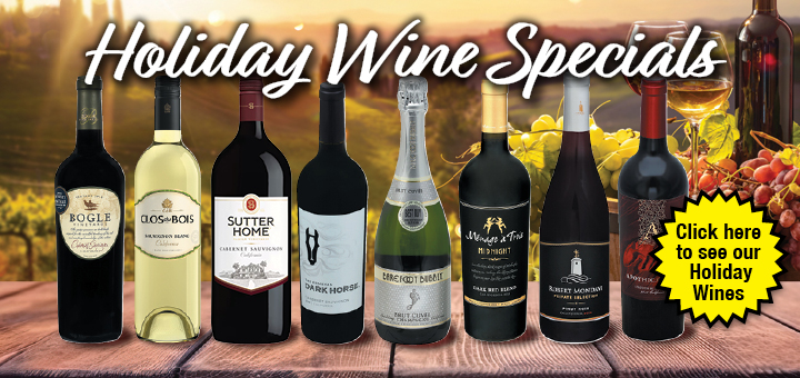 Holiday Wine Specials