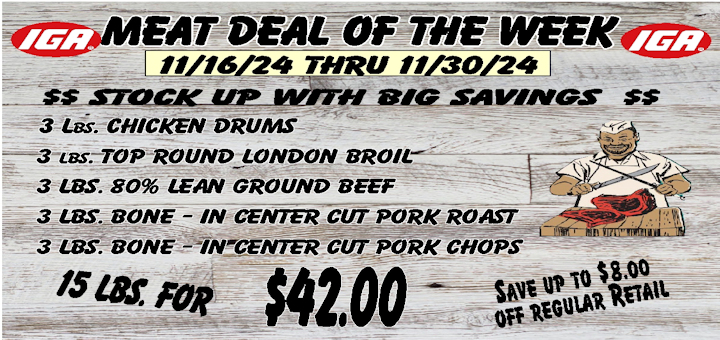 11/16/24 Meat Deal