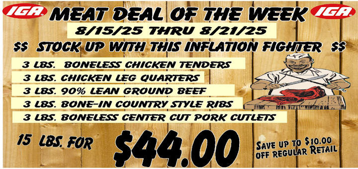 8/15 to 8/21/25 Meat Deal