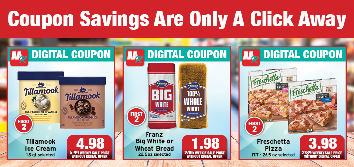 coupon savings are only a click away!