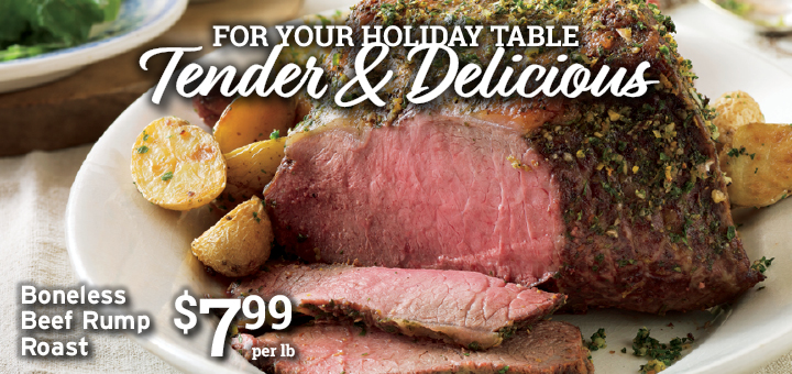 FOR YOUR HOLIDAY TABLE, tender and delicious! 