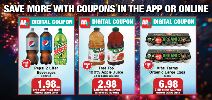 SAVE MORE WITH COUPONS IN THE APP OR ONLINE