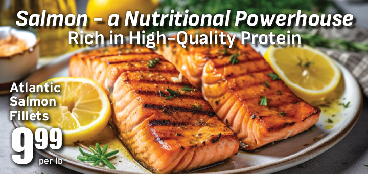 Salmon is a nutritional powerhouse, rich in high-quality protein