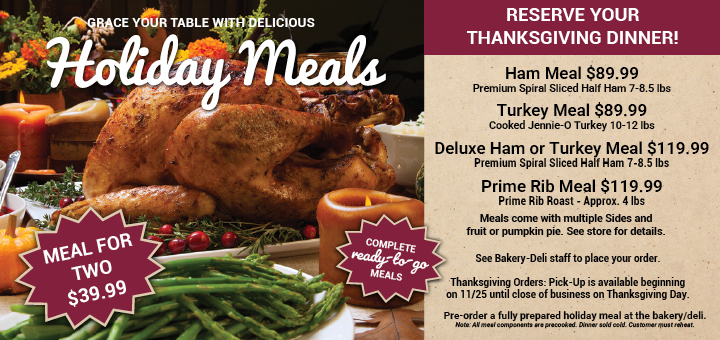 Holiday Meal Ordering
