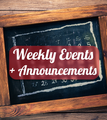 Special Events and Announcements