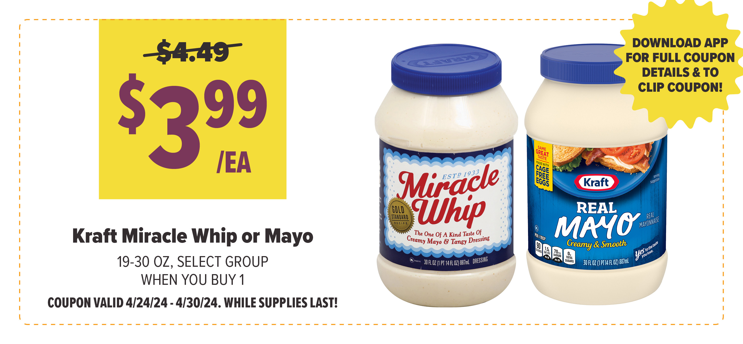 Digital Deal of the Week, Kraft Miracle Whip or Mayo