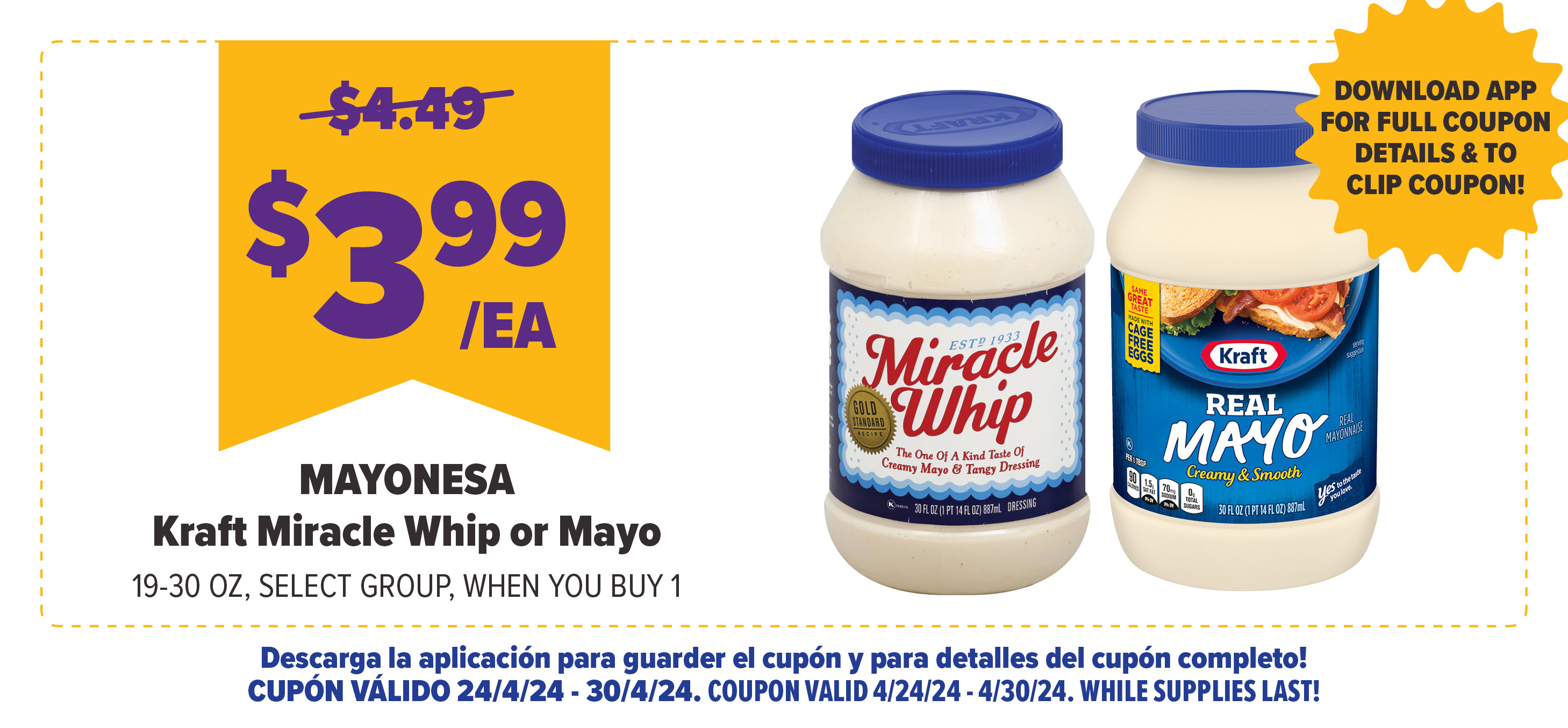 Digital Deal of the Week, Kraft Miracle Whip or Mayo