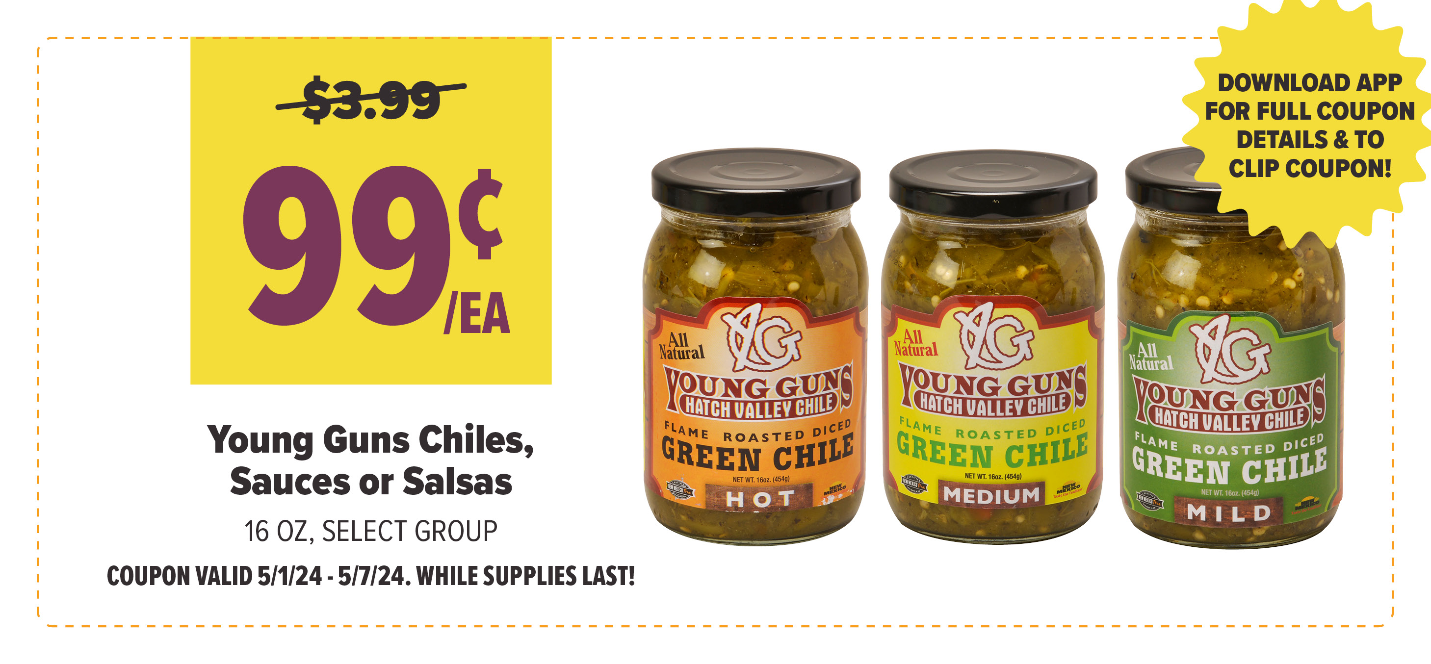 Digital Deal of the Week, Young Guns Chile, Salsas, sauces
