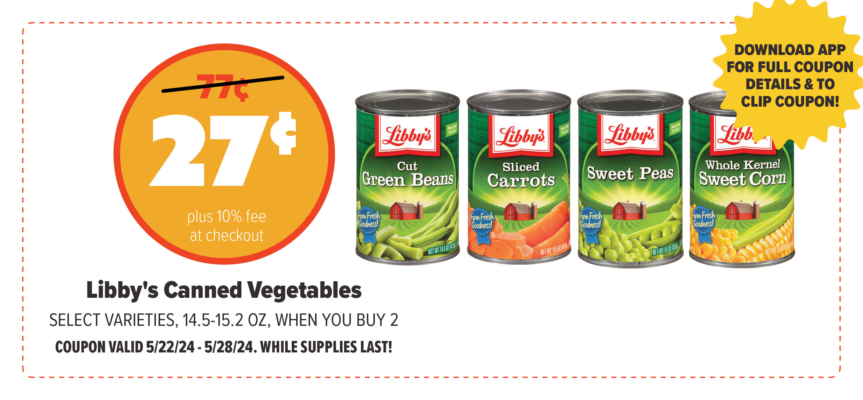 Digital Deal of the Week, Libbys canned vegetables