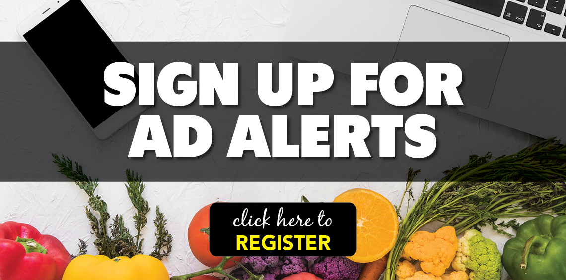Register for weekly ad emails