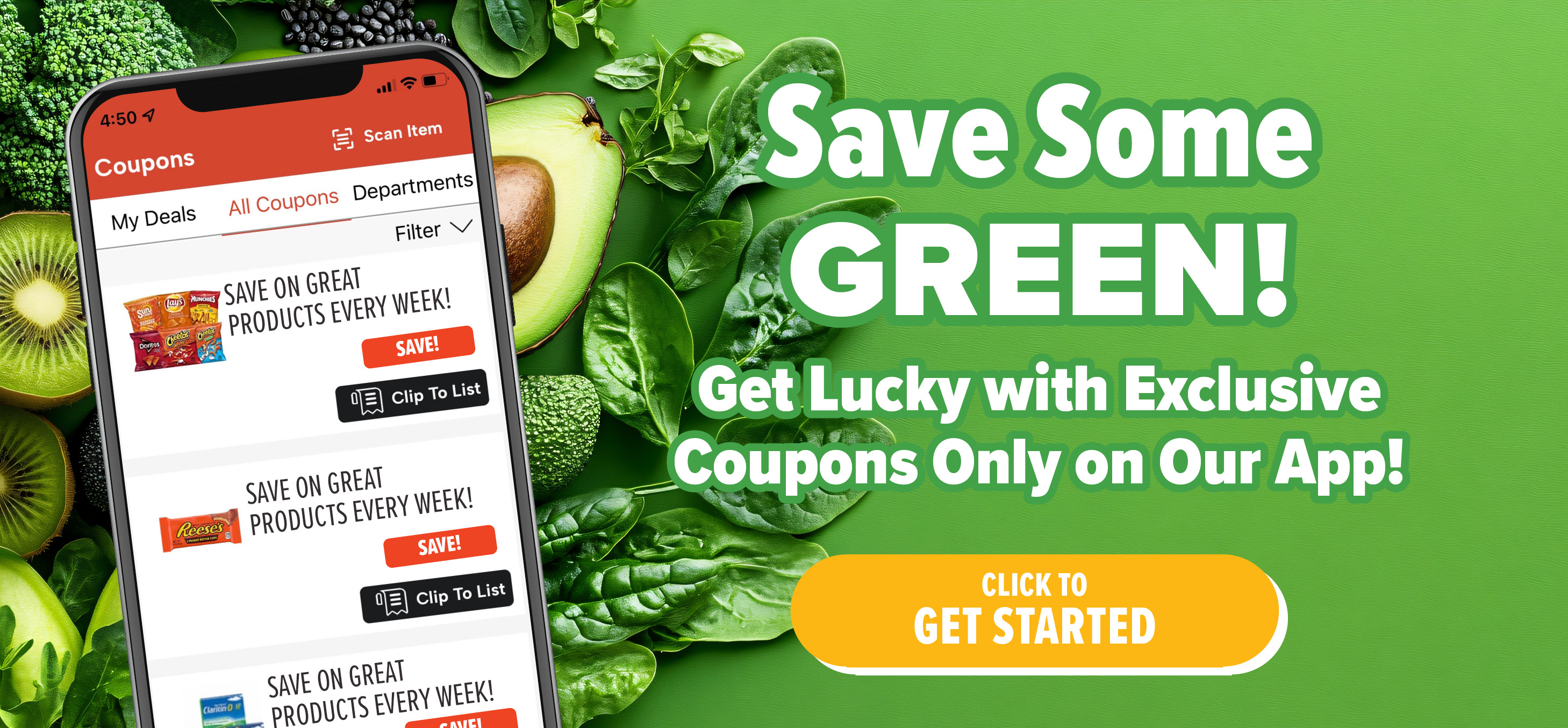 view digital coupons in our app