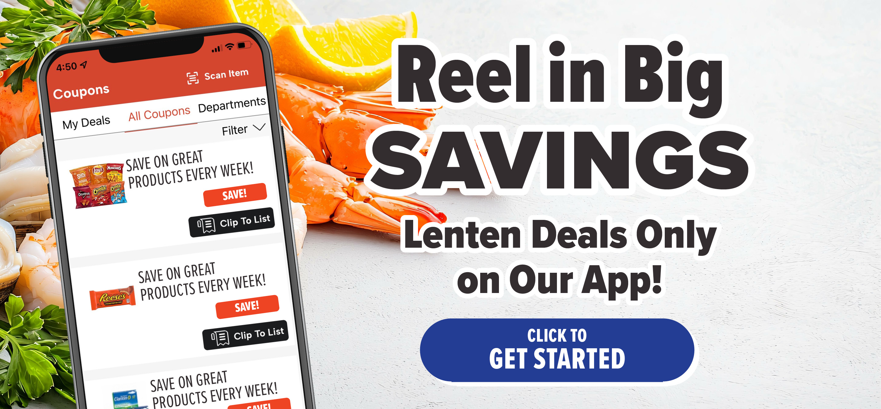 view digital coupons in our app