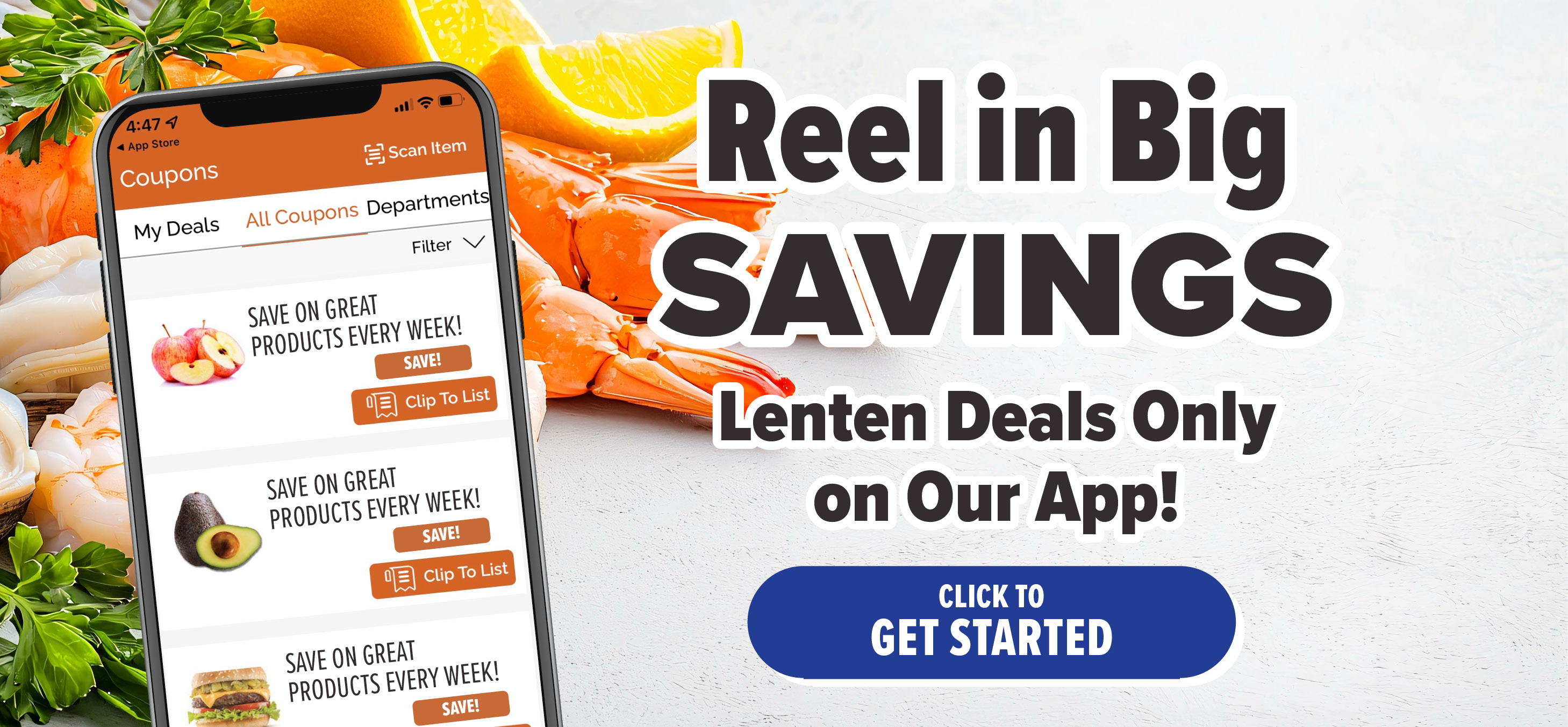 view digital coupons in our app