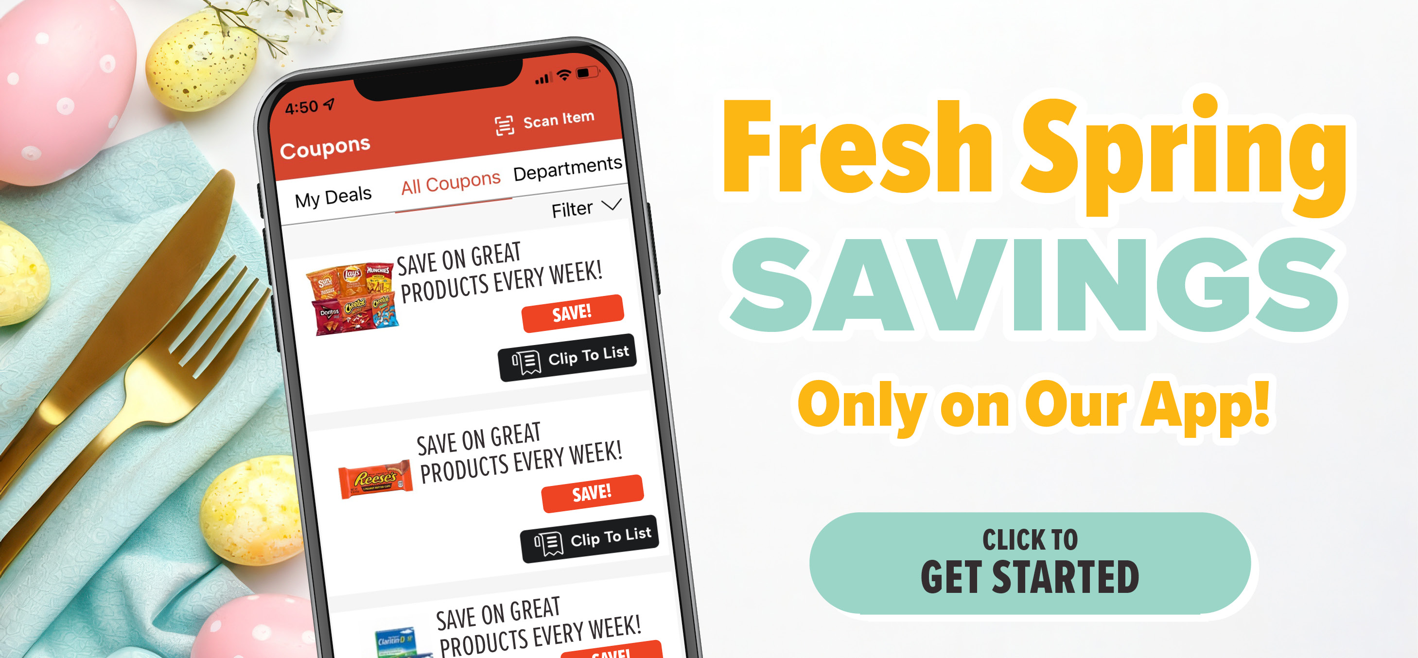 view digital coupons in our app