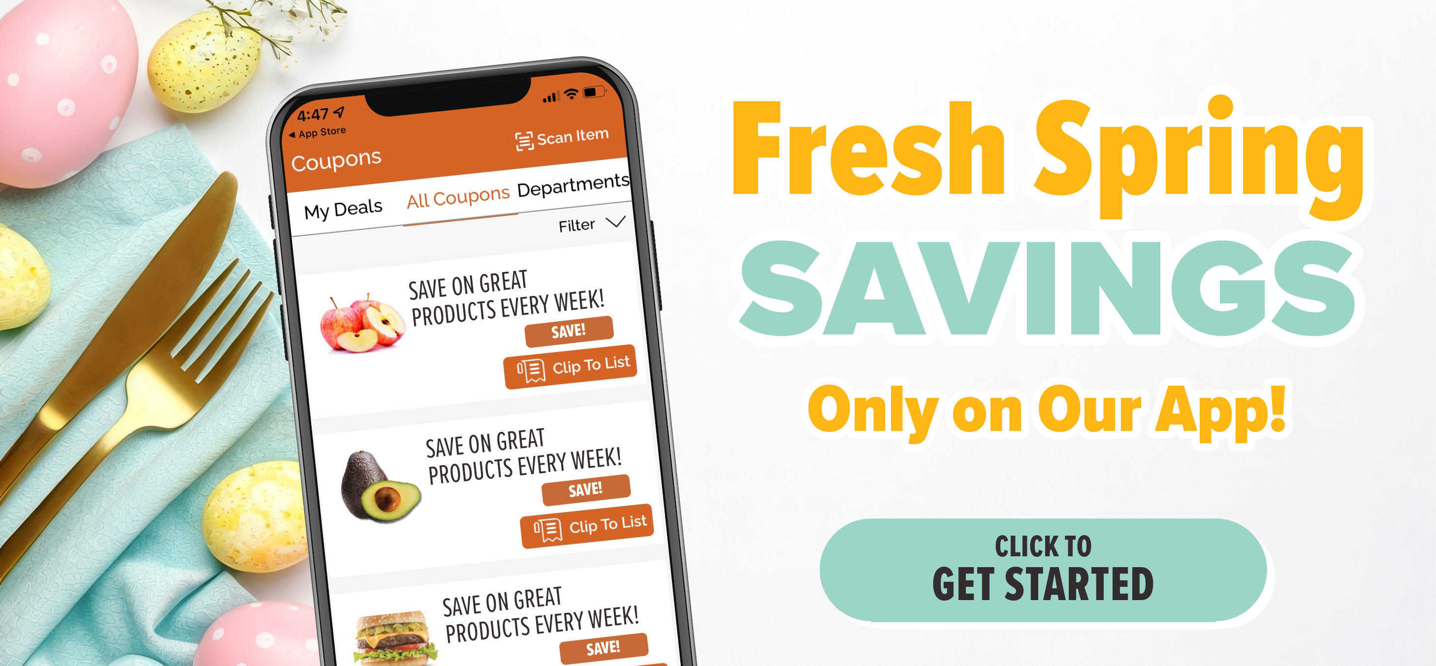 view digital coupons in our app