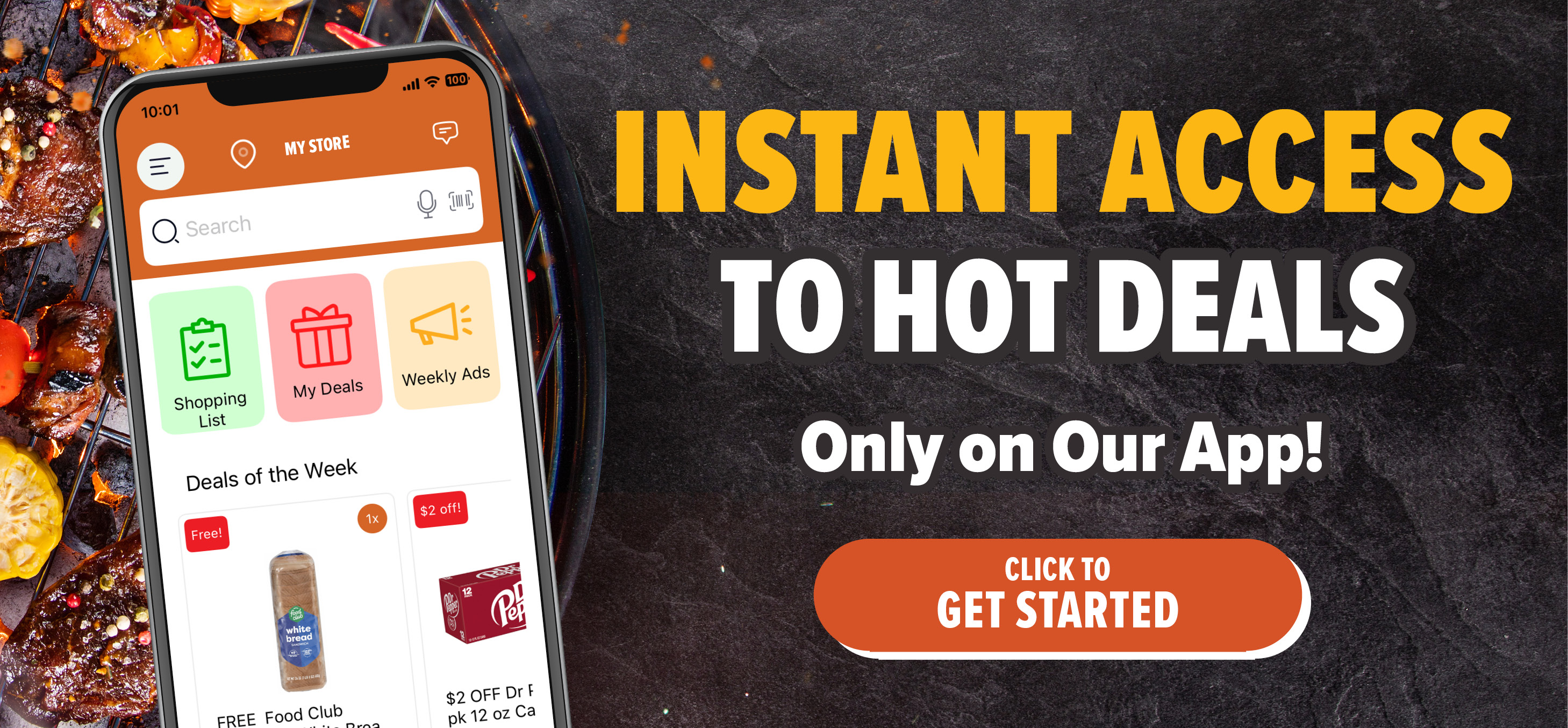 view digital coupons in our app