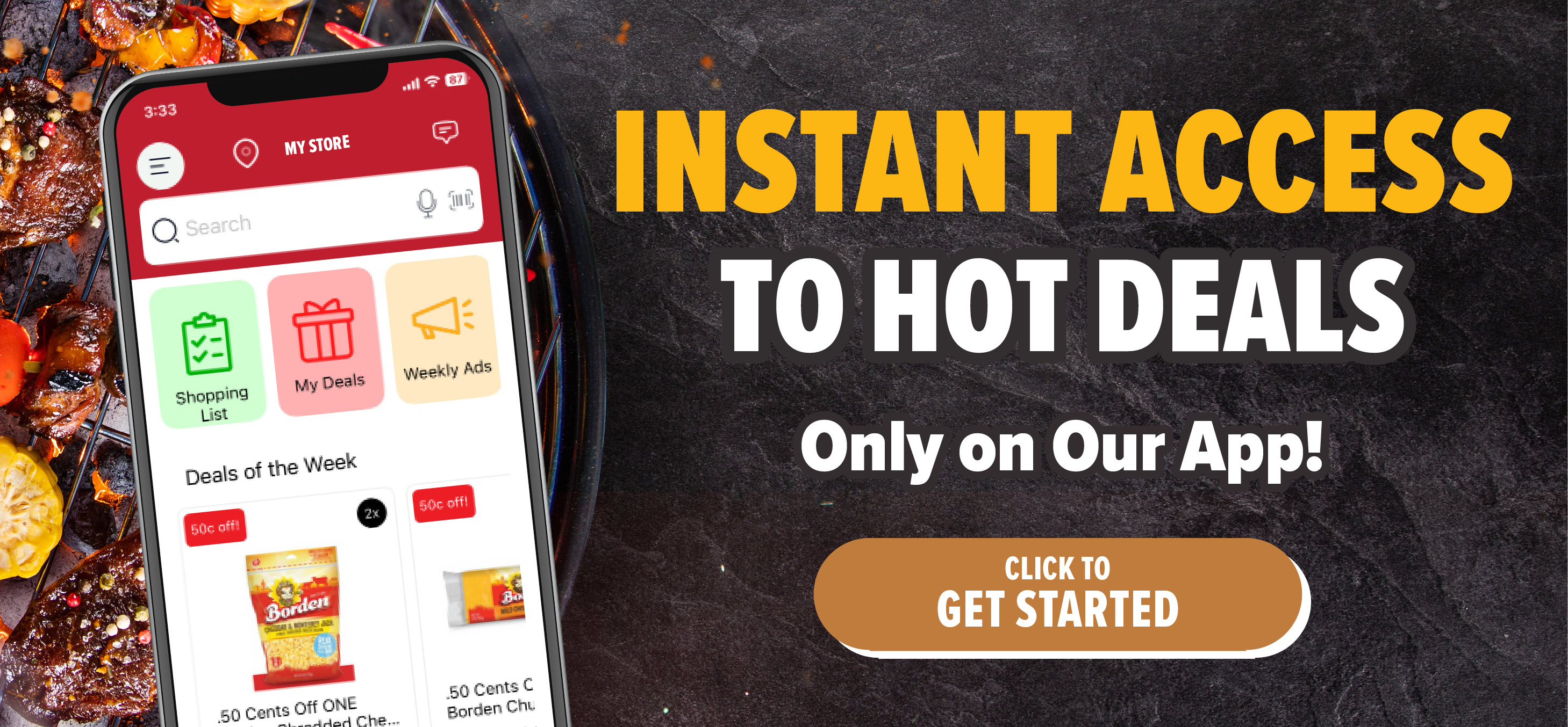view digital coupons in our app