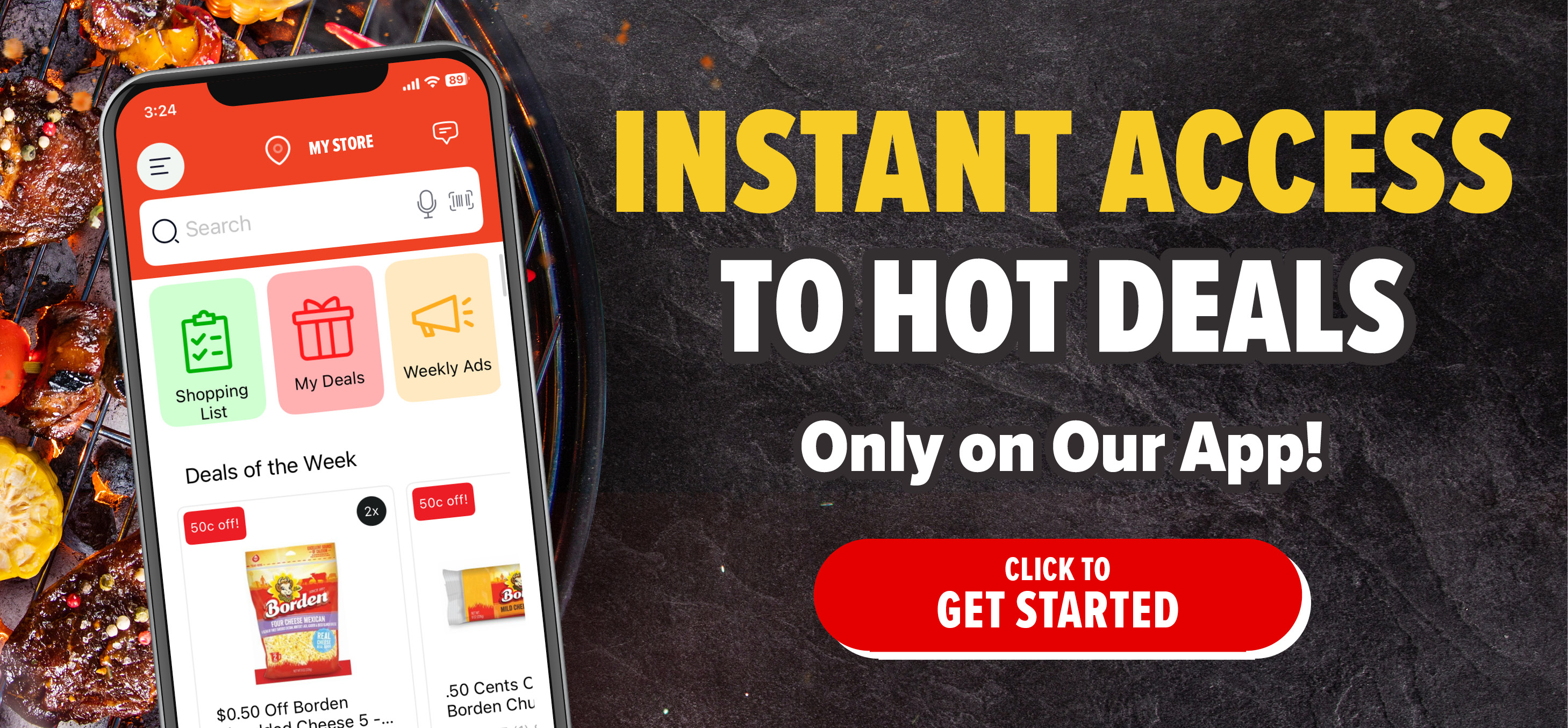 view digital coupons in our app