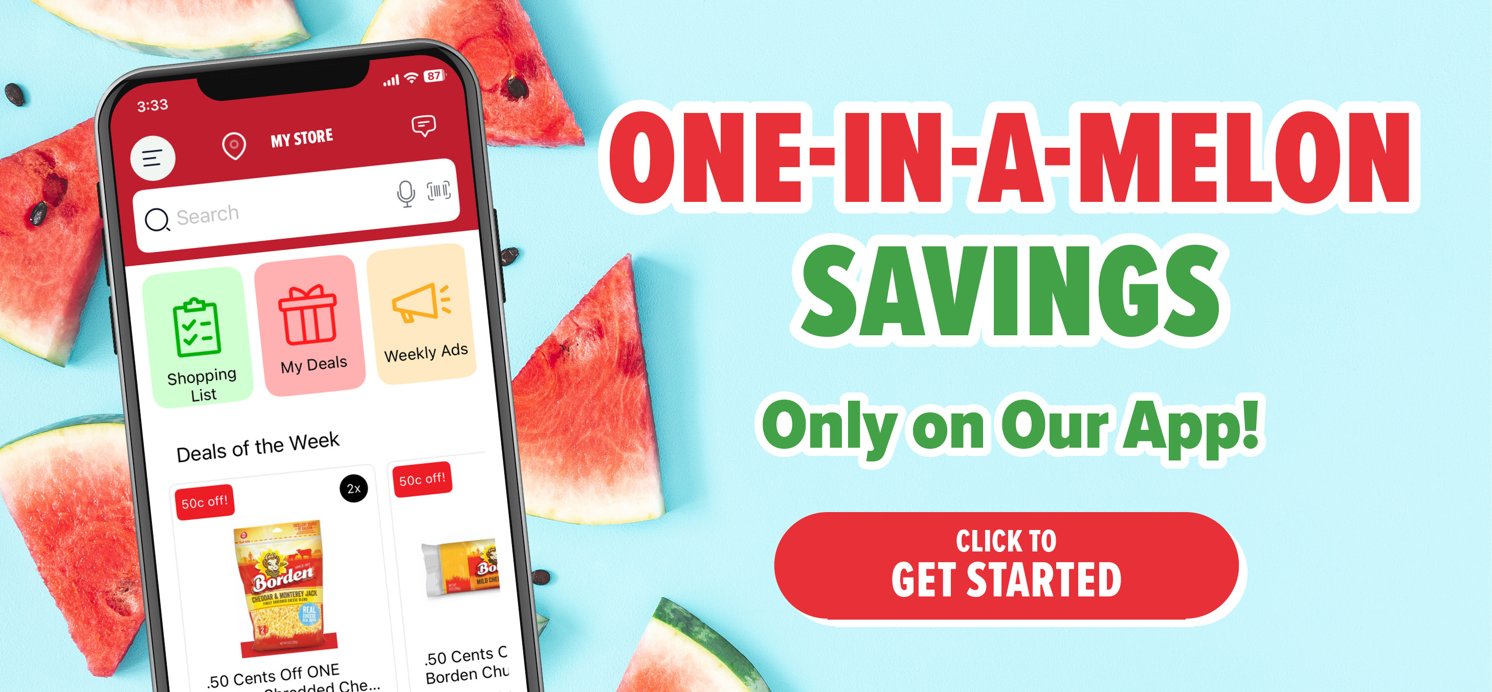 view digital coupons in our app