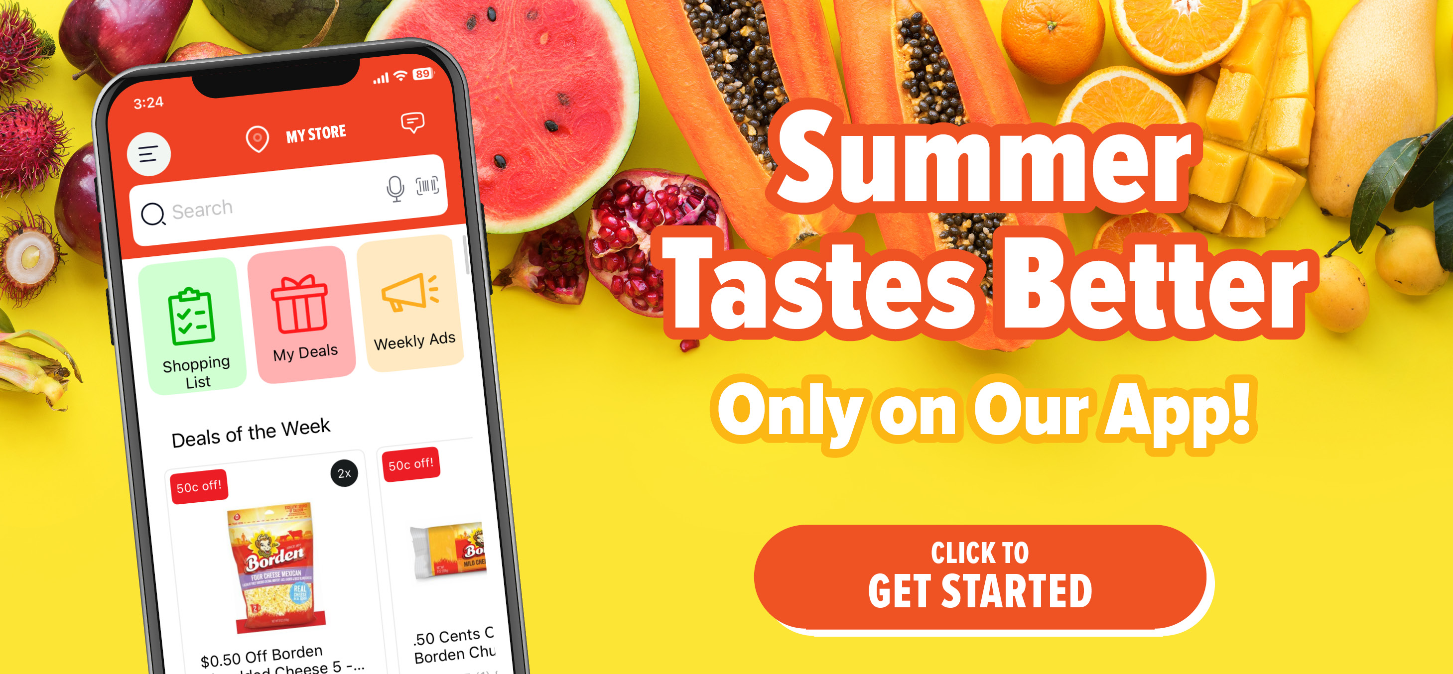 view digital coupons in our app