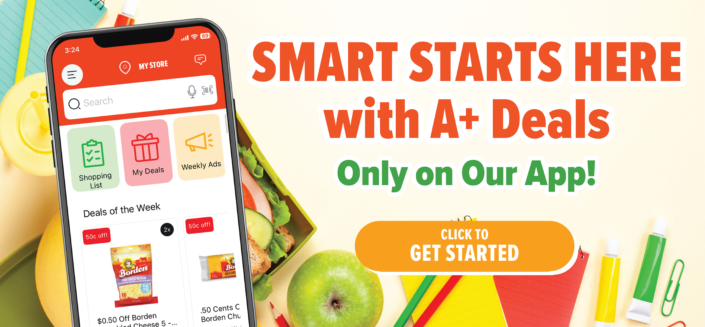 view digital coupons in our app