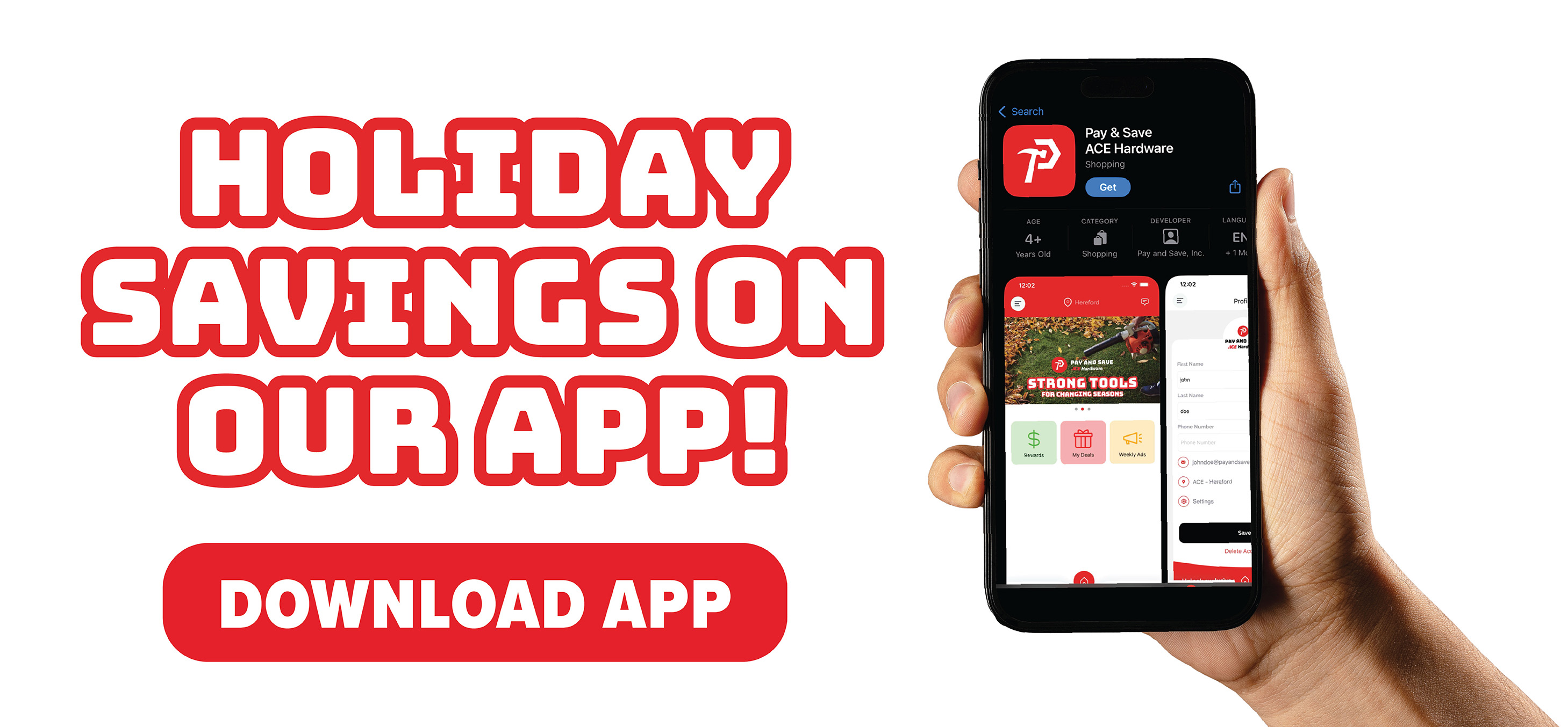 view digital coupons in our app