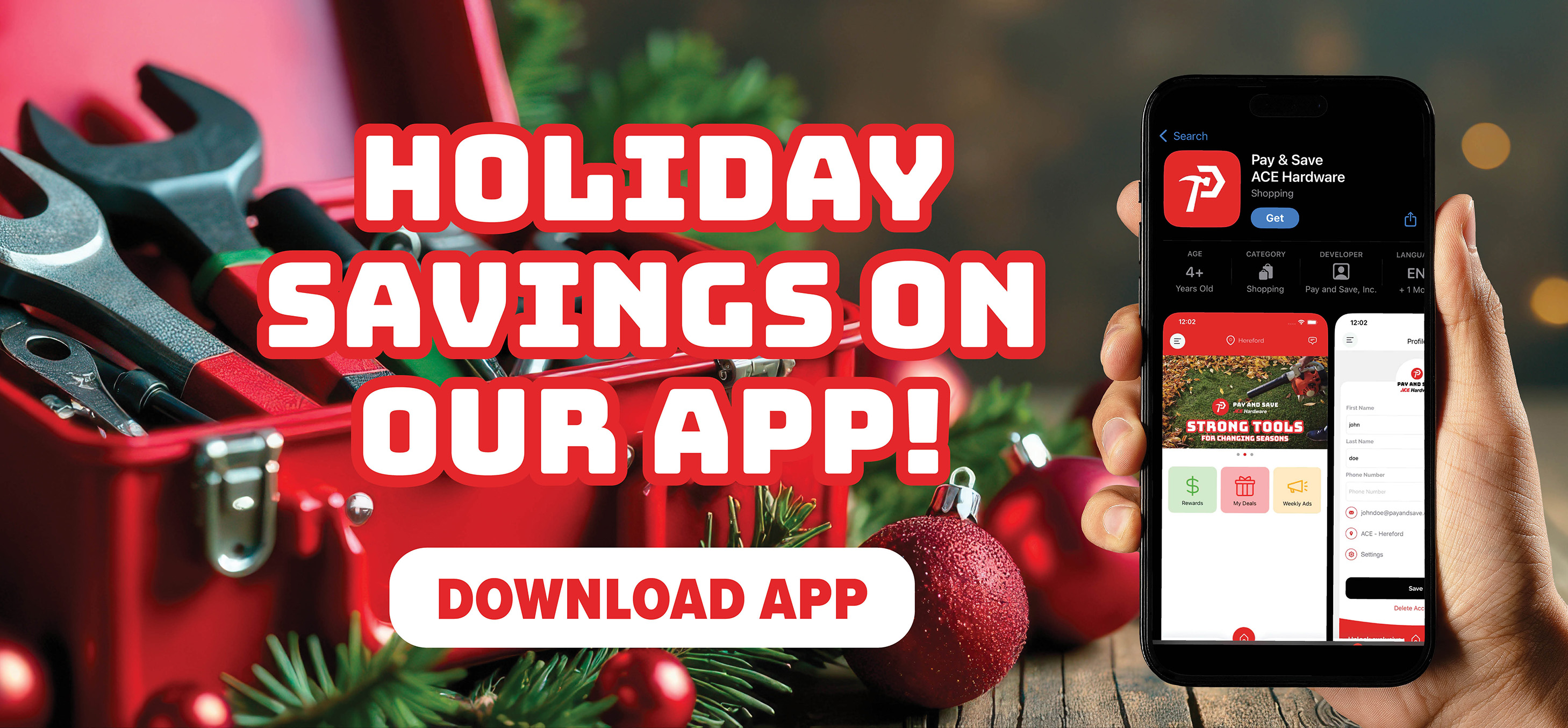 view digital coupons in our app