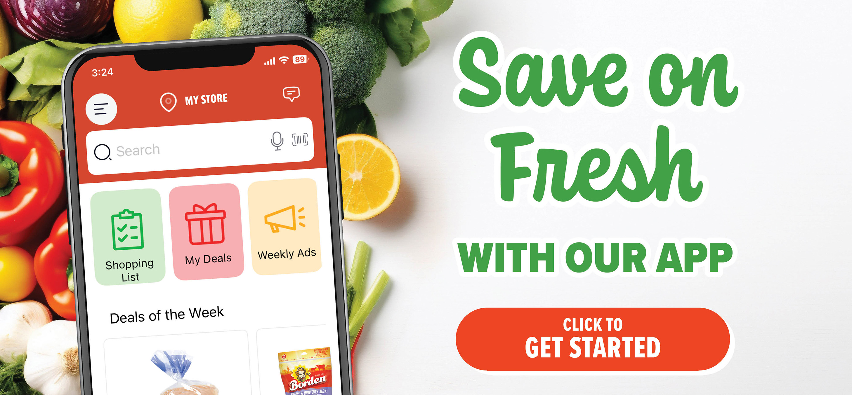 View digital coupons in our app