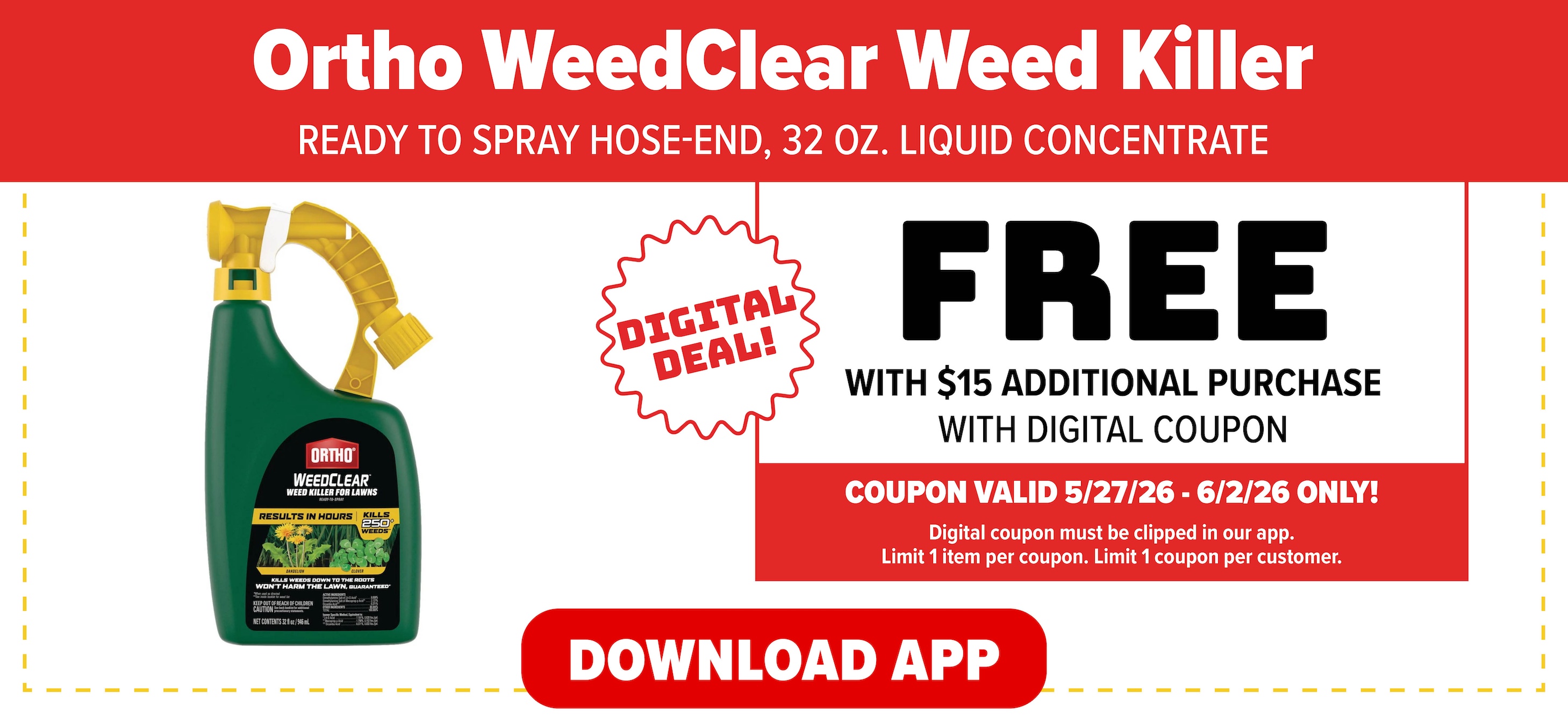 view digital coupons in our app