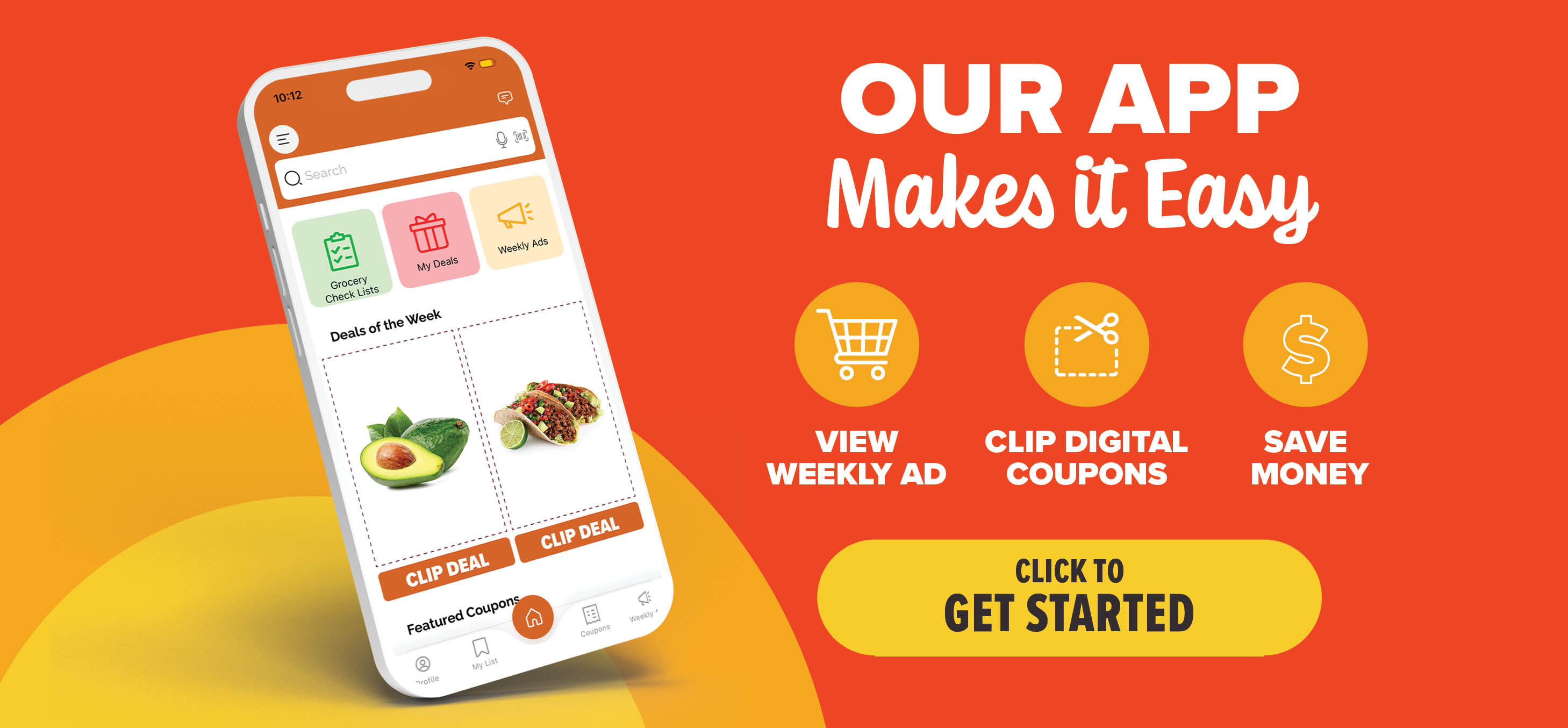view digital coupons in our app