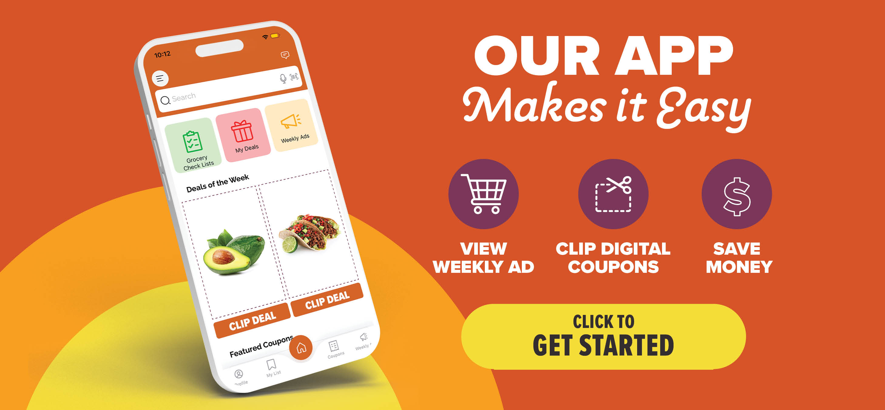 view digital coupons in our app