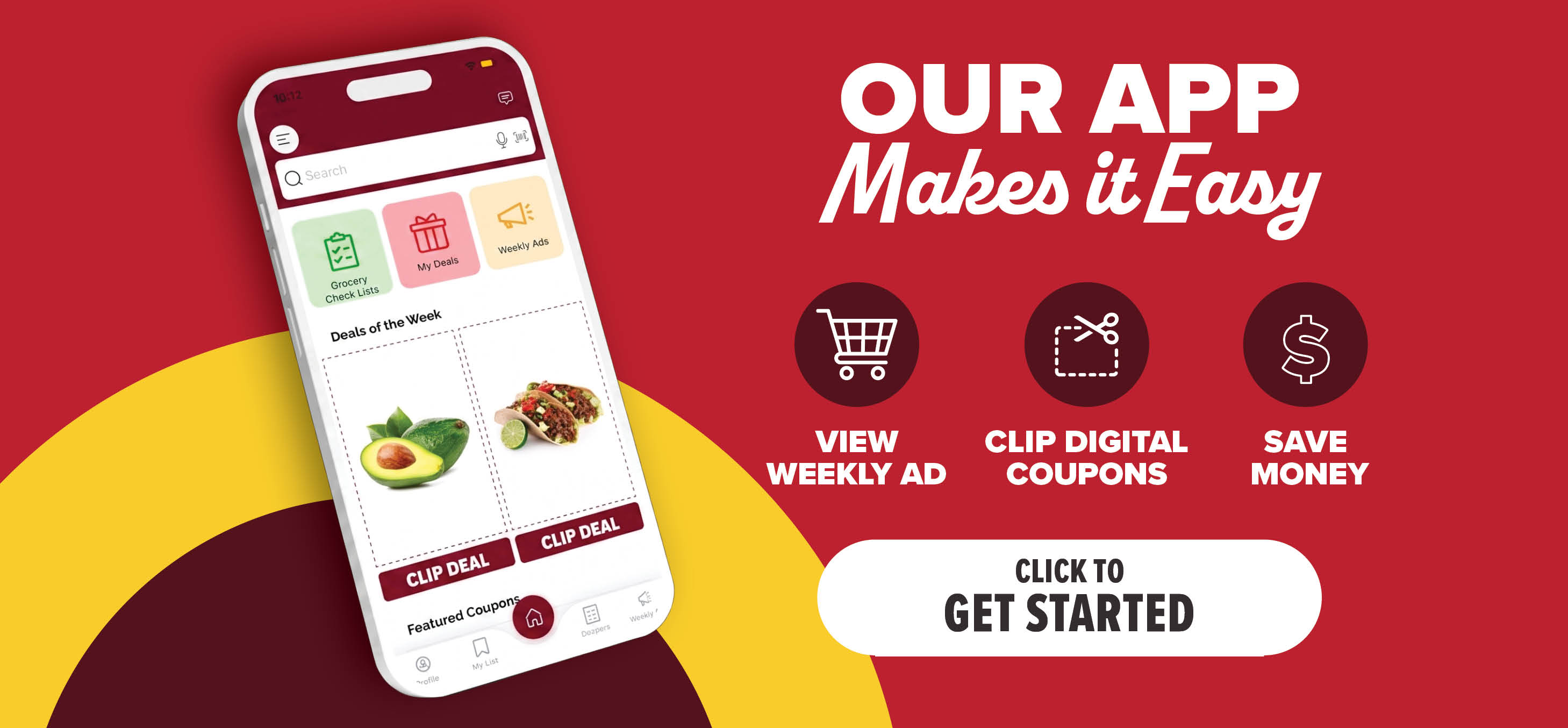 view digital coupons in our app