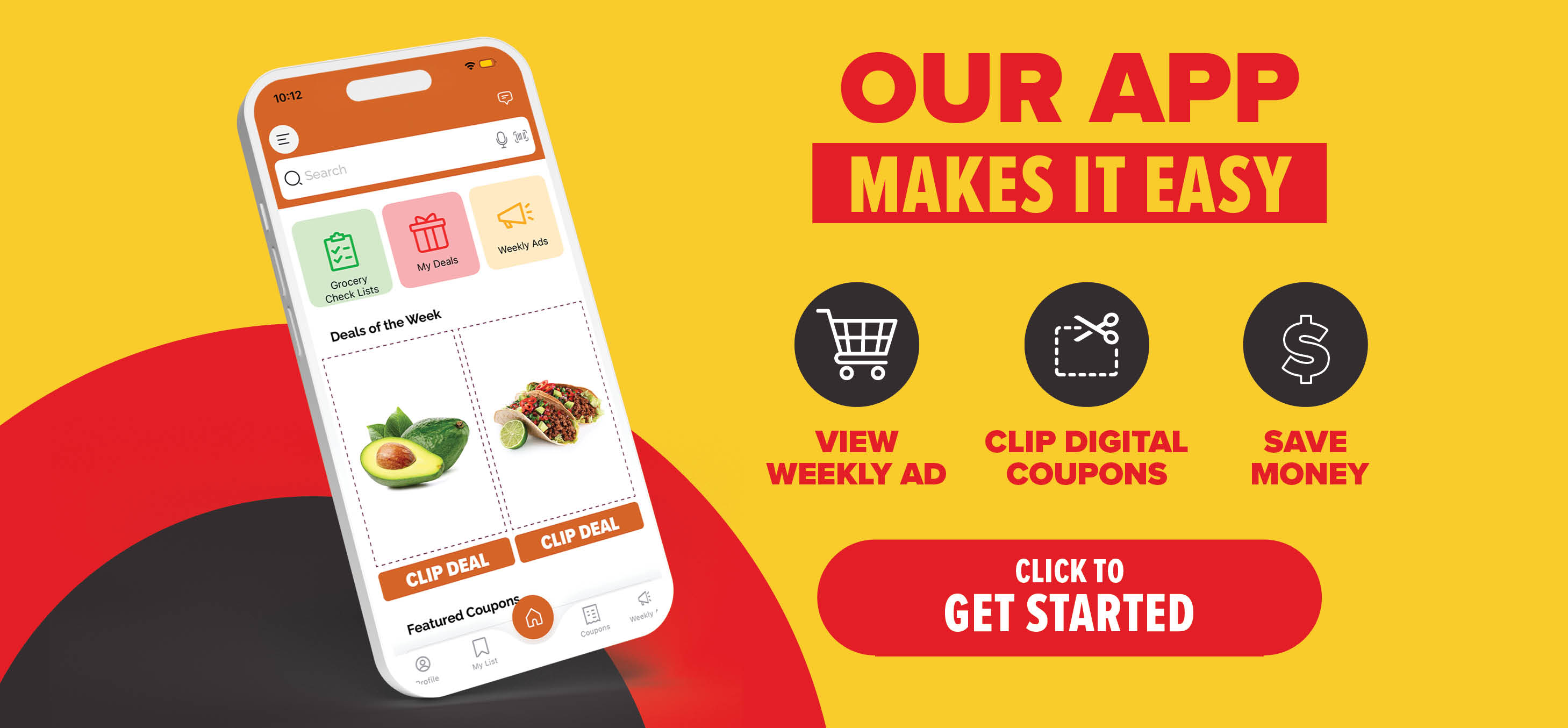 view digital coupons in our app