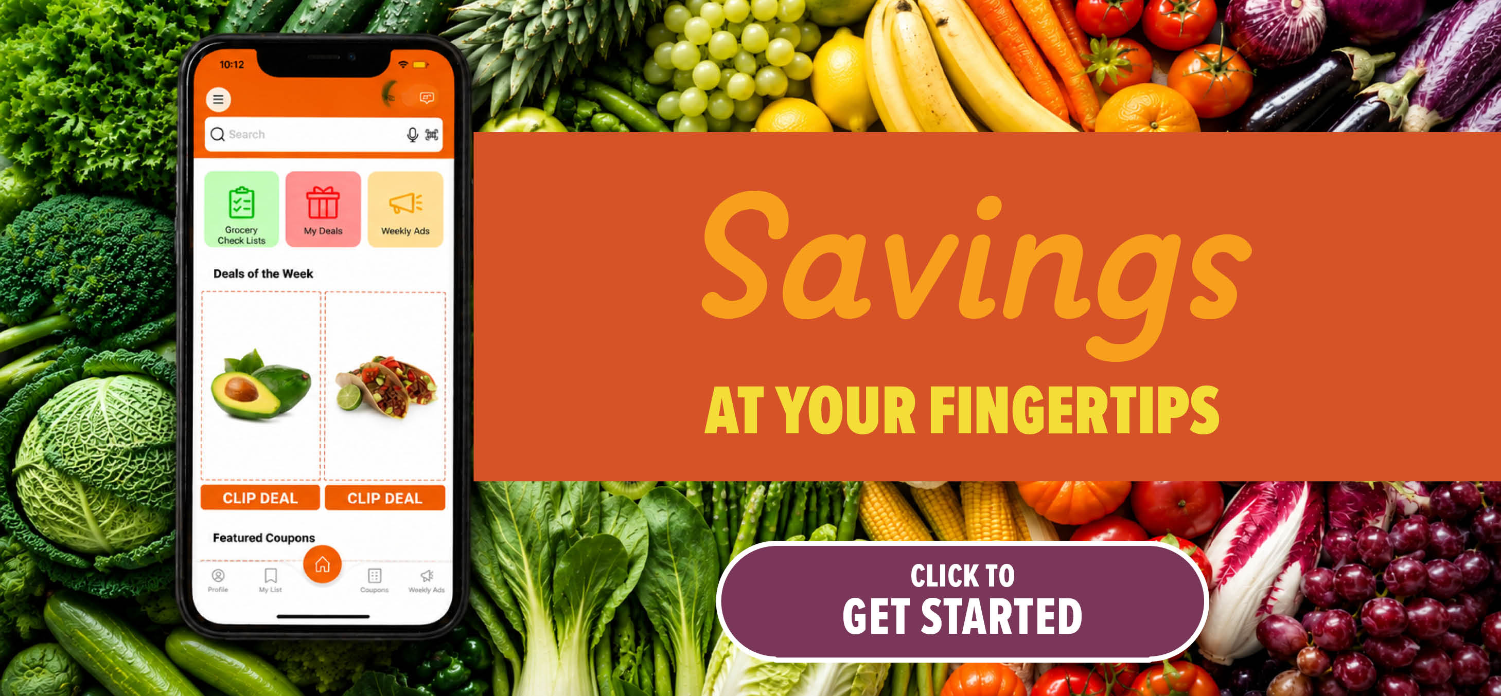 view digital coupons in our app