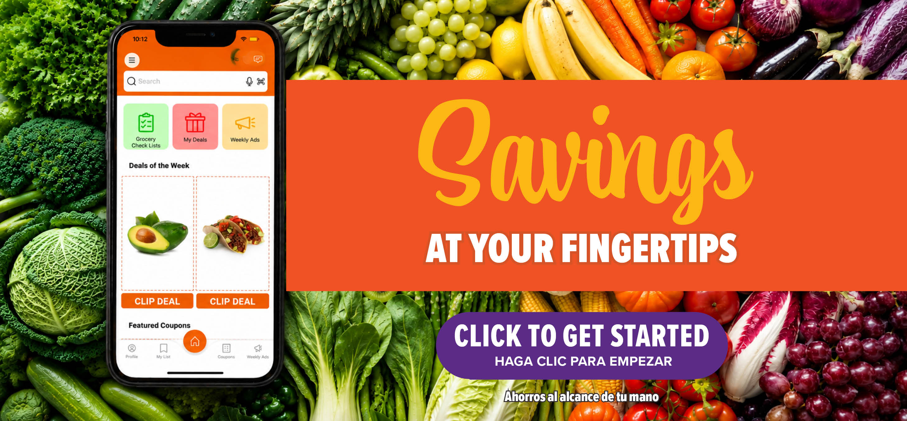 view digital coupons in our app