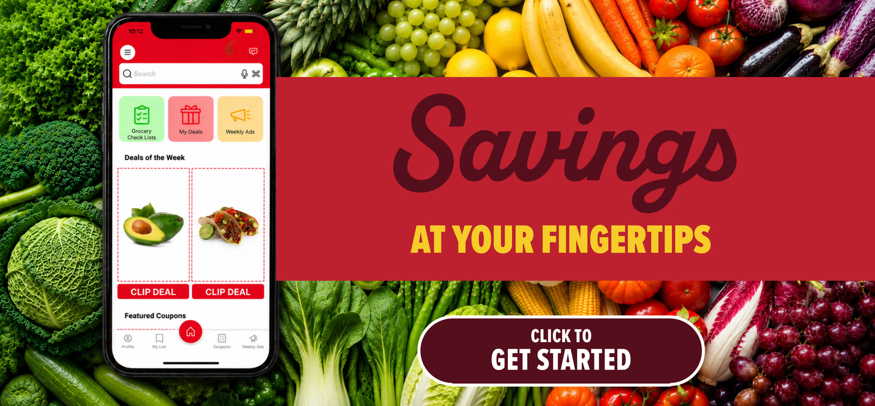 view digital coupons in our app