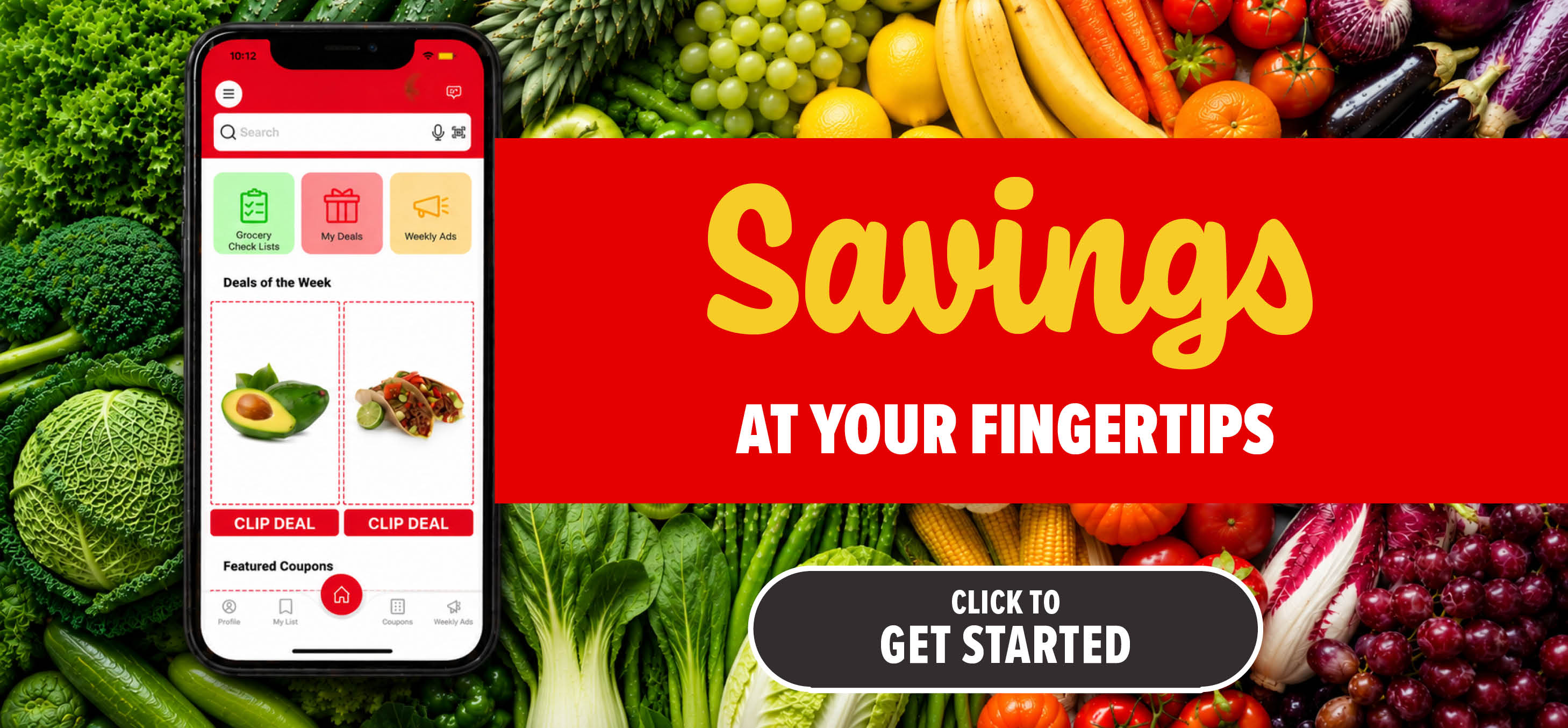 view digital coupons in our app