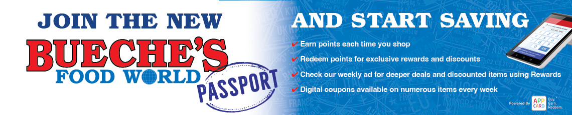 Join Bueche's Passport Rewards