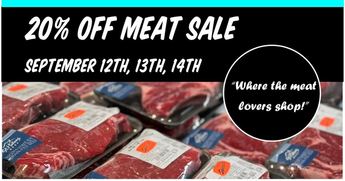 20% OFF MEAT SALE