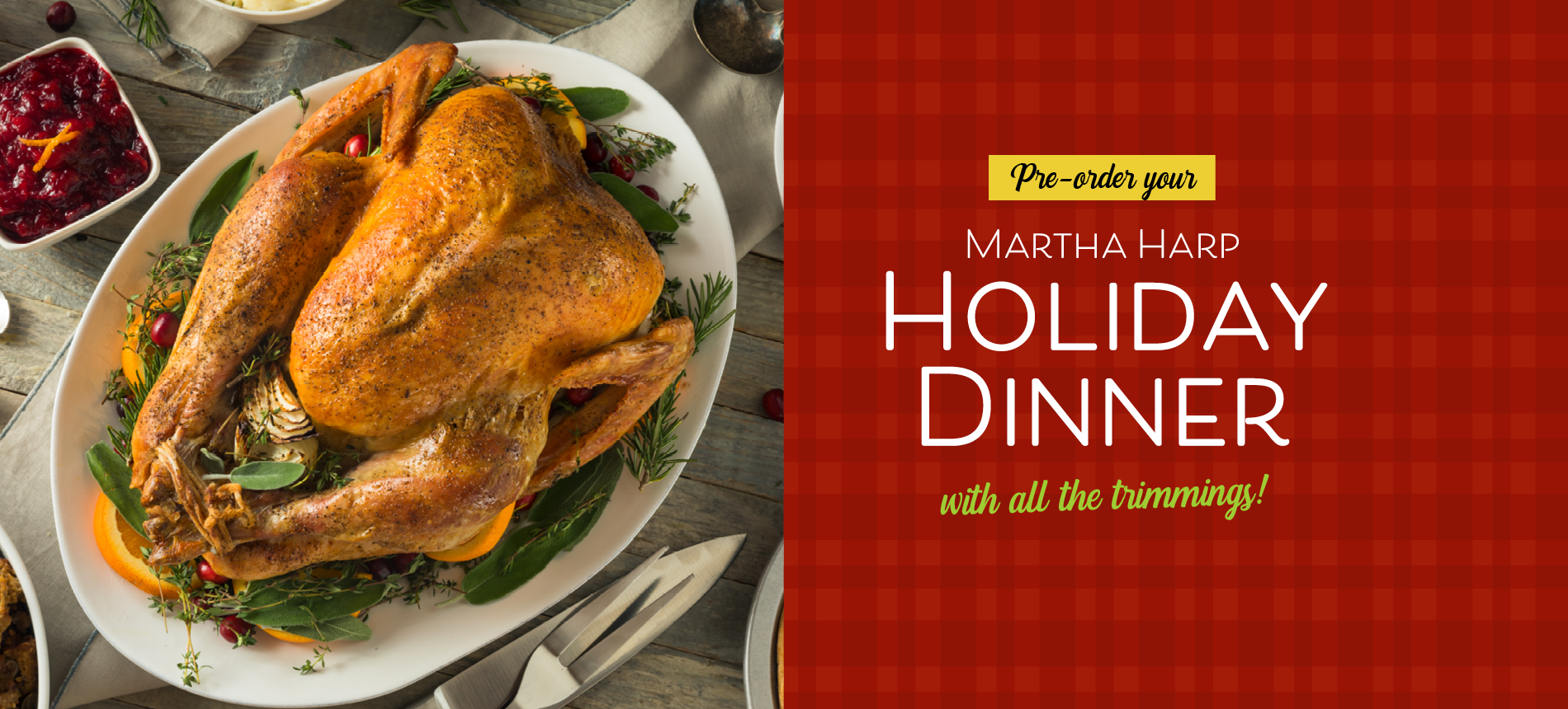 Pre-Order your Holiday Dinner