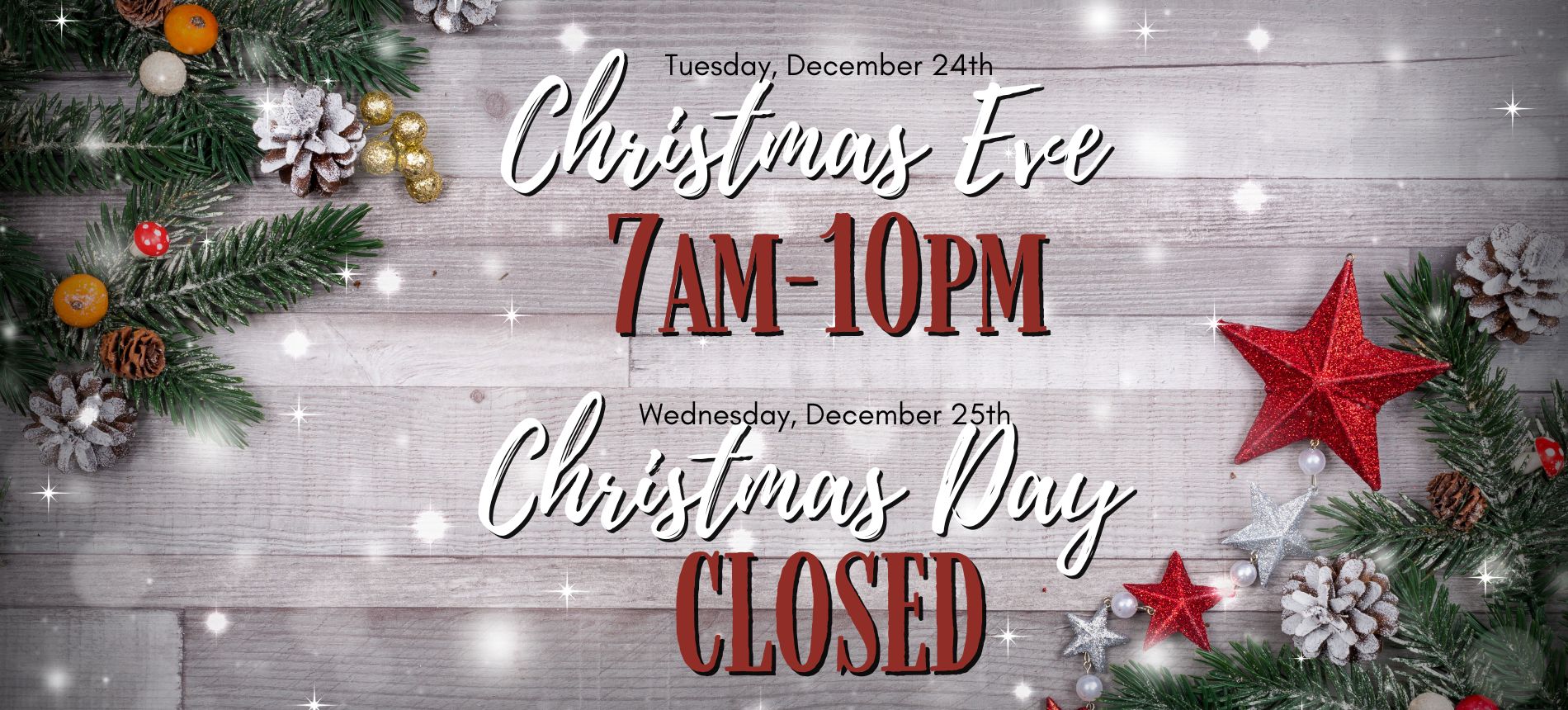 Christmas Store Hours