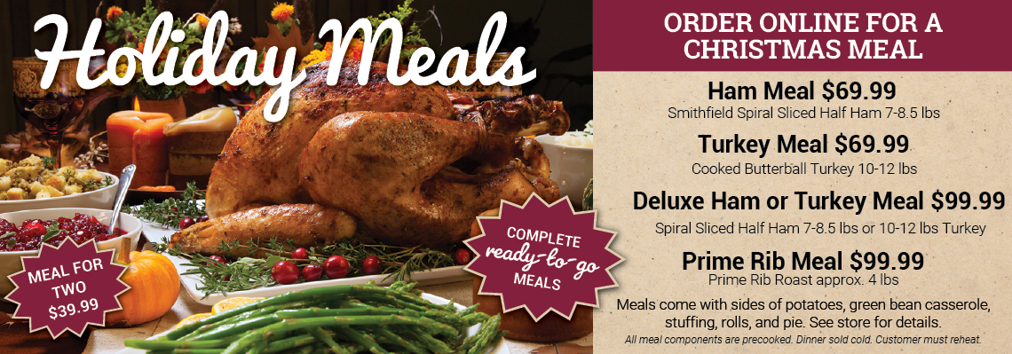 Holiday Meals with coupon