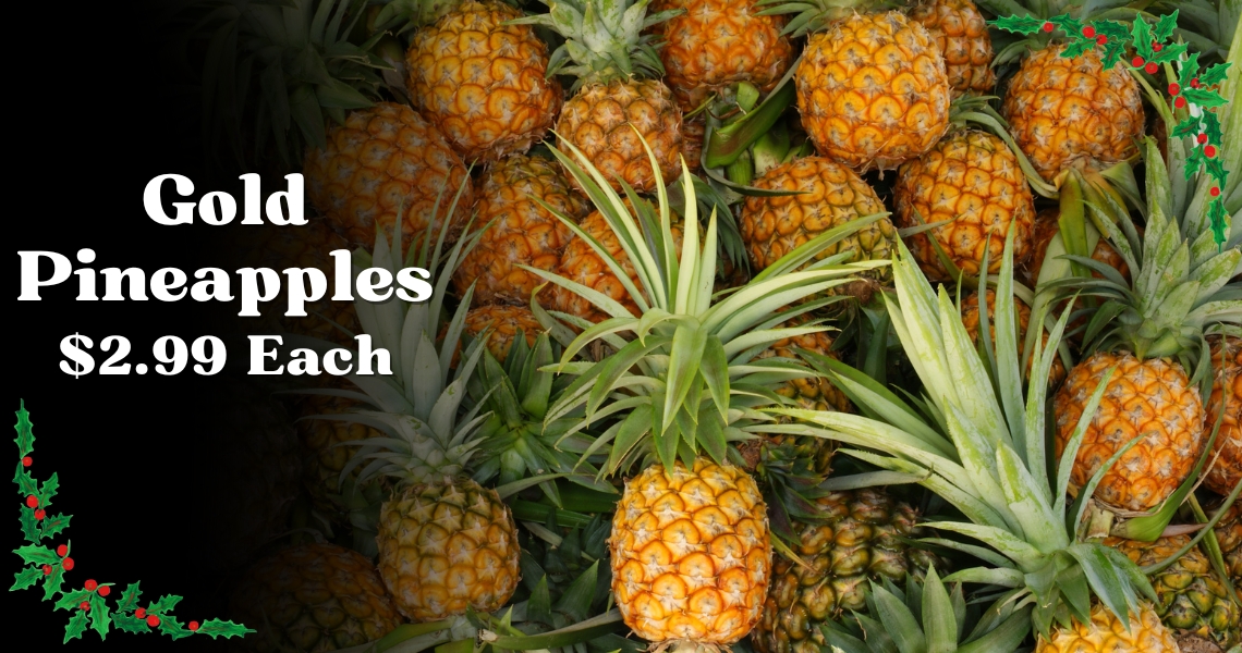 Gold Pineapple $2.99 Each