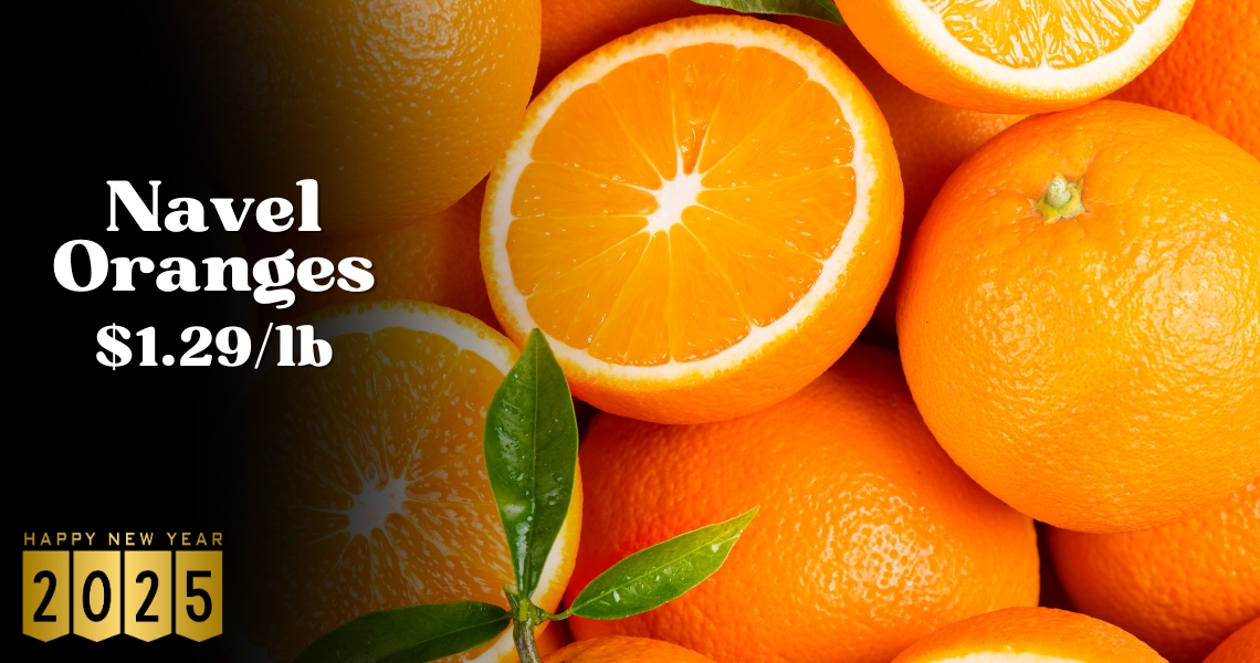 Navel Oranges $1.29/lb