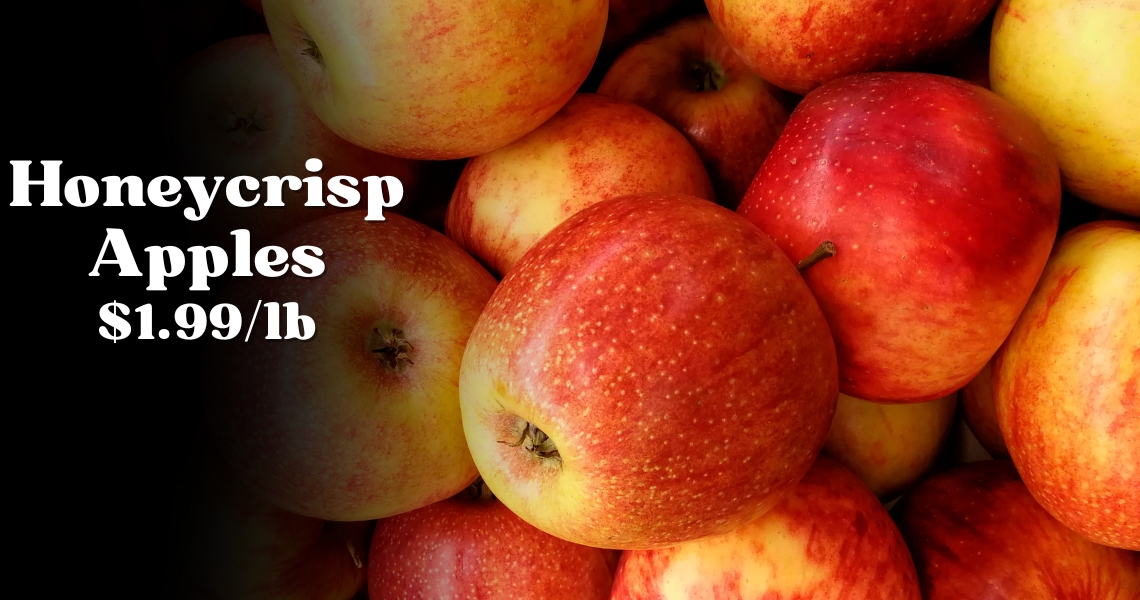 Honeycrisp Apples $1.99/lb