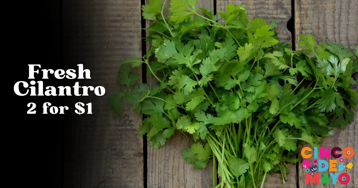 Fresh Cilantro 2 for $1