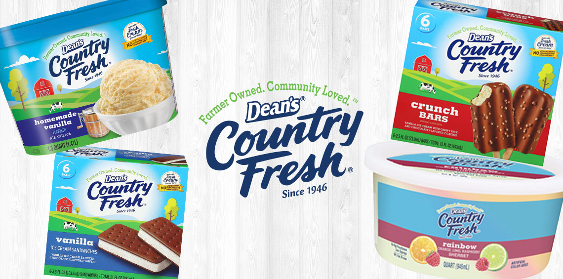 Enjoy farmer-owned ice cream from Dean's Country Fresh!