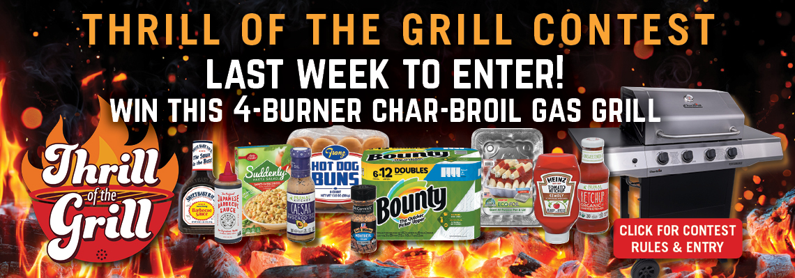 THRILL OF THE GRILL -last week to enter